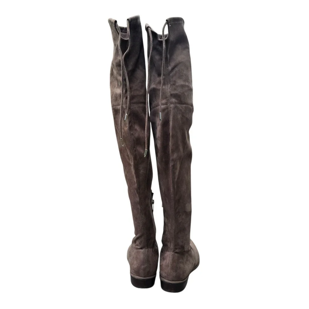Marc Fisher Over The Knee Boots Taupe Faux Suede OTK Boots‎ Size 7.5